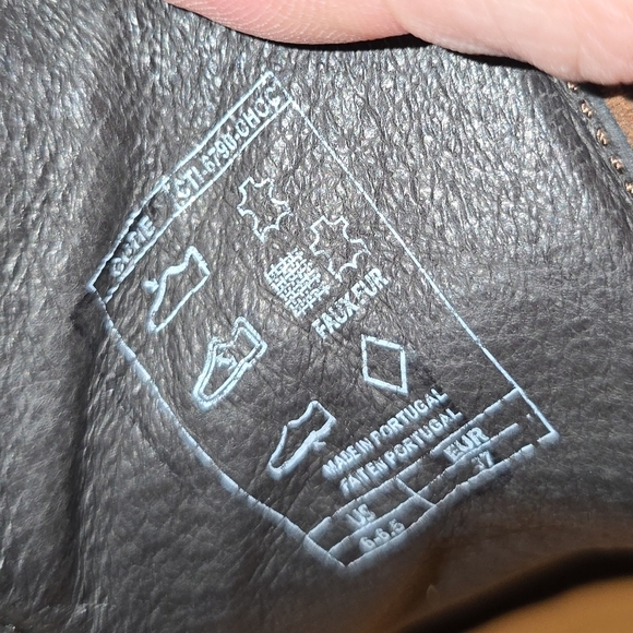 Taos Cutie Lace-up Ankle Boots 37 6-6.5 Choclate Brown Leather Wool Comfort - Picture 12 of 12